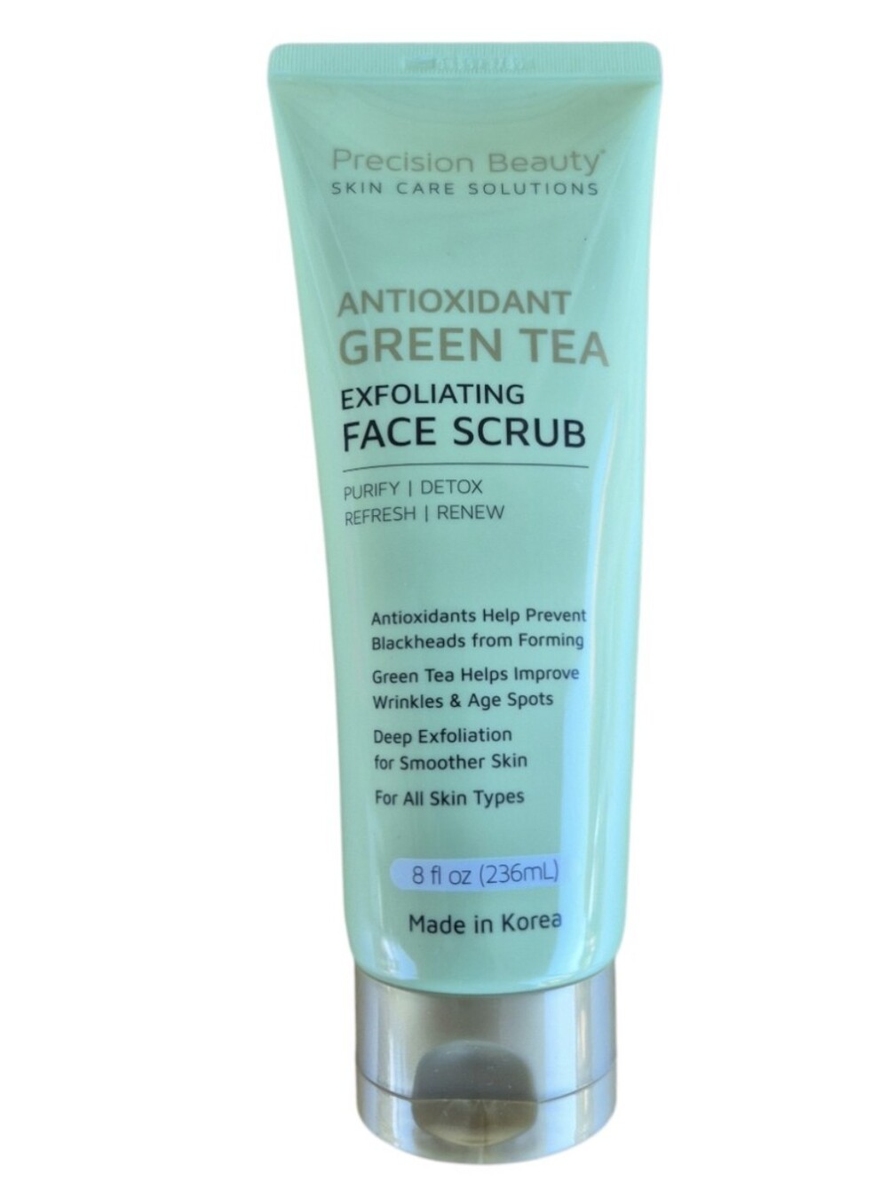 Precision Beauty Green Tea Exfoliating Face Scrub 8oz